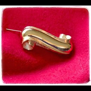 Vintage GIVENCHY SCROLL BROOCH.